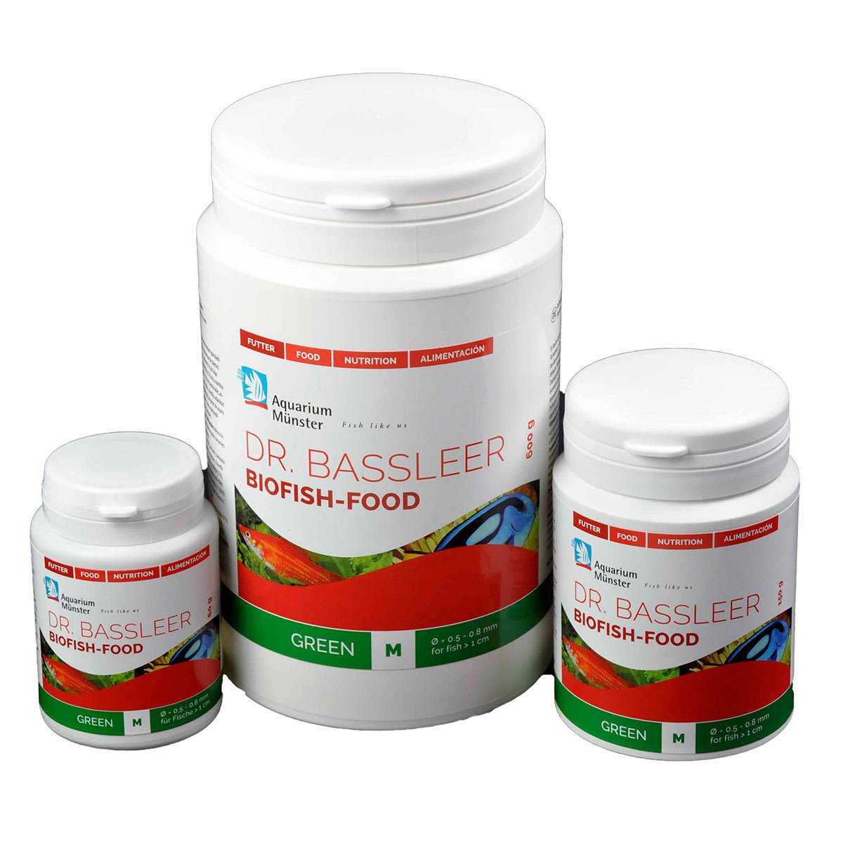 Aquarium Münster DR. BASSLEER BIOFISH FOOD GREEN M 60g von Aquarium Münster