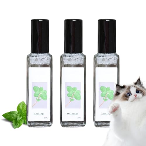 DRABEX Herbal Cat Joy, Herbal Cat Joy Catnip Spray, Herbal Cat Joy Spray, Cat Scratching Spray Mist, Cat Training Spray with Catnip, Cat Anxiety Relief, Cat Calming (3 pcs) von DRABEX