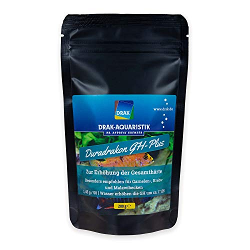 DRAK-Aquaristik Duradrakon GH-Plus Aufhärtesalz-Mischung 200 g Standbodenbeutel von DRAK-Aquaristik
