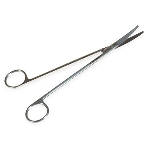 DRAK-Aquaristik Schere gebogen, 20 cm, Kurze Schneiden, Stumpfe Spitzen „Mayo“ von DRAK-Aquaristik