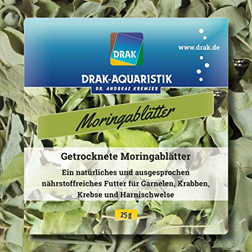 Getrocknete Moringablätter DRAK 25 g von DRAK-Aquaristik
