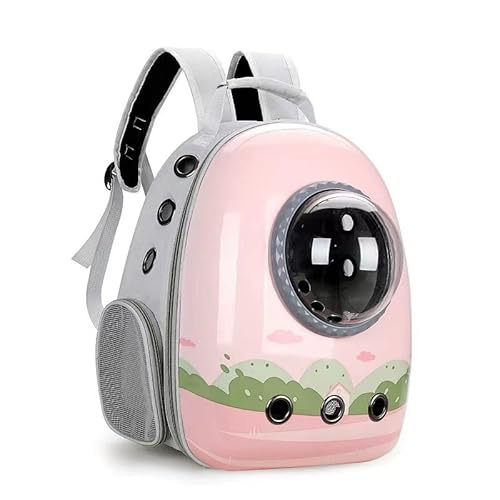 DRAUTZ Katzentrager-Rucksack, Haustiertrager-Rucksack und Weltraumkapsel Front-Rucksack für kleine, mittelgroße Katzenwelpen, Hundetragetasche, Haustiertragetasche für Reisen, Camping, Wandern (Farbe: Rosa) DRAUTZ Katzentrager-Rucksack, Haustiertrager-Rucksack und Weltraumkapsel Front-Rucksack für kleine, mittelgroße Katzenwelpen, Hundetragetasche, Haustiertragetasche für Reisen, Camping, Wandern (Farbe: Rosa) von DRAUTZ