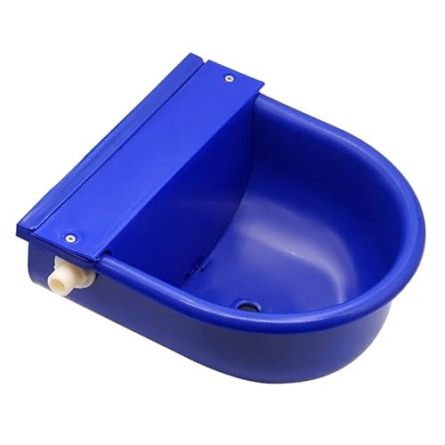 Automatische Tränke für Rinder, Ziegen, Wasserschale für Nutztiere, Schwimmventil, Trinkschale für Kuh und Pferd, Futter für Nutztiere und Geflügel (Dunkelblau) von DRBAPQLXD