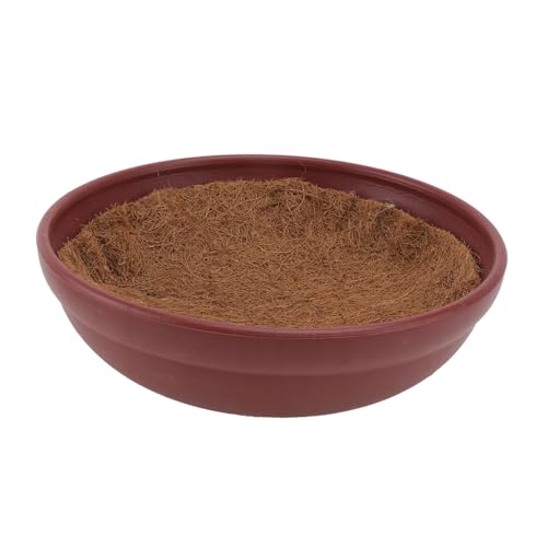 DRESSOOS Nistzubehör-Set 5 Stück Braune Nestmatten 1 Kokosnussschale Langlebiges Haustier-Vogel-pad von DRESSOOS