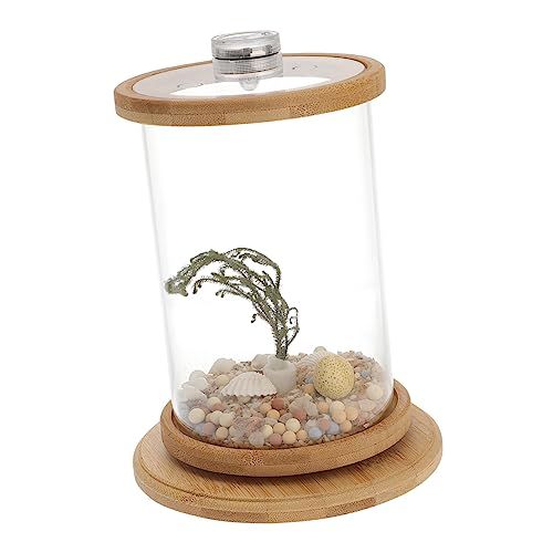 DRESSOOS Desktop Fisch Tank Licht Runde Aquarium Dekorative Fisch Schüssel 360 ° Drehbare DRESSOOS Desktop Fisch Tank Licht Runde Aquarium Dekorative Fisch Schüssel 360 ° Drehbare von DRESSOOS