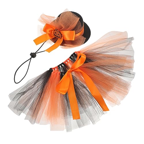 DRESSOOS Halloween Haustier Tutu Rock Hut Hund Katze Kostüme Hund Tutu Rock Katze Halloween Outfits Spaß Haustier Party Kleidung von DRESSOOS