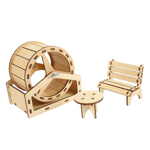 DRESSOOS 1 Satz Hamster Holzhaus DIY zusammengebautes Kleintier Lebensraum Dekoration Ratte für draußen hamsterzubehör Hamster zubehör Haustierbedarf Hamster-Holzrad DRESSOOS 1 Satz Hamster Holzhaus DIY zusammengebautes Kleintier Lebensraum Dekoration Ratte für draußen hamsterzubehör Hamster zubehör Haustierbedarf Hamster-Holzrad von DRESSOOS