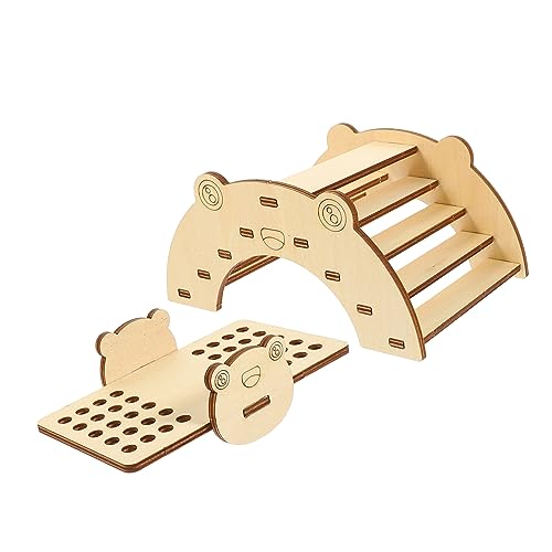 DRESSOOS Holz Hamster Spielzeug Set 2pc Wippe Brücke Für Montage Haustier Spielzeug DRESSOOS Holz Hamster Spielzeug Set 2pc Wippe Brücke Für Montage Haustier Spielzeug von DRESSOOS