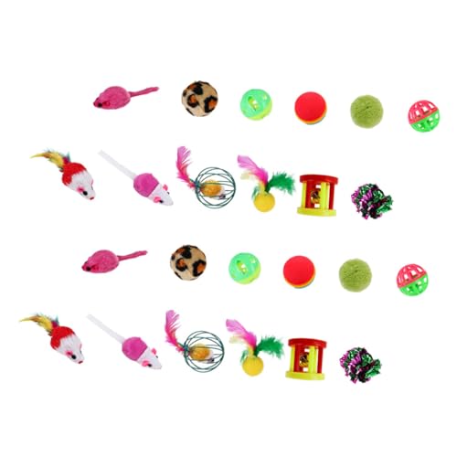 DRESSOOS Katzenspielzeug-Set Interaktives Kätzchen-Spielzeug Für Hauskatzen 24-TLG. Katzenjagdspielzeug Glocke Und Papier Kätzchen-Spielzeug Zum Necken DRESSOOS Katzenspielzeug-Set Interaktives Kätzchen-Spielzeug Für Hauskatzen 24-TLG. Katzenjagdspielzeug Glocke Und Papier Kätzchen-Spielzeug Zum Necken von DRESSOOS