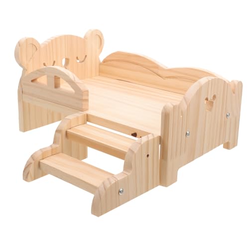 DRESSOOS Holzbett Für Hamster Meerschweinchen Zwergkaninchen Treppe Einfache Montage DRESSOOS Holzbett Für Hamster Meerschweinchen Zwergkaninchen Treppe Einfache Montage von DRESSOOS