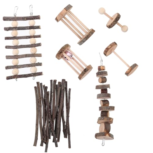 DRESSOOS Hamsterspielzeug für Kaninchen Natürliche Kauleiter Pflege für Haustiere Hasenzubehör DRESSOOS Hamsterspielzeug für Kaninchen Natürliche Kauleiter Pflege für Haustiere Hasenzubehör von DRESSOOS