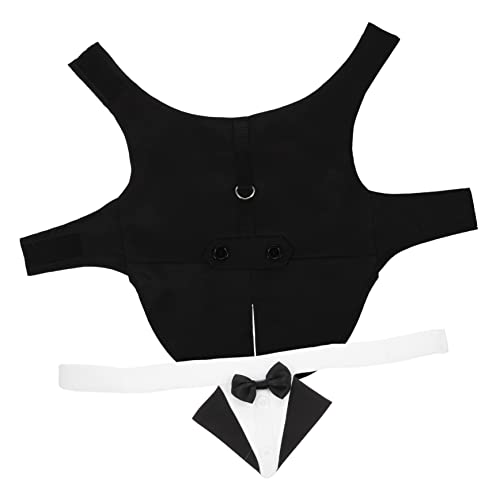 DRESSOOS 1 Satz Hunde-Smoking Outfits Hunde-Outfit Kostü Roben für die Brautparty Hundehalsband mit Schleife Haustierbogen Haustierkleidung für Hochzeitsfeiern Hundefliege Baumwolle Black DRESSOOS 1 Satz Hunde-Smoking Outfits Hunde-Outfit Kostü Roben für die Brautparty Hundehalsband mit Schleife Haustierbogen Haustierkleidung für Hochzeitsfeiern Hundefliege Baumwolle Black von DRESSOOS