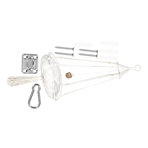 DRESSOOS Katzenbett-hängematten-Set Handgefertigt Makramee Hängebett Wandmontage Stabil Atmungsaktiv für Ihr Haustier DRESSOOS Katzenbett-hängematten-Set Handgefertigt Makramee Hängebett Wandmontage Stabil Atmungsaktiv für Ihr Haustier von DRESSOOS