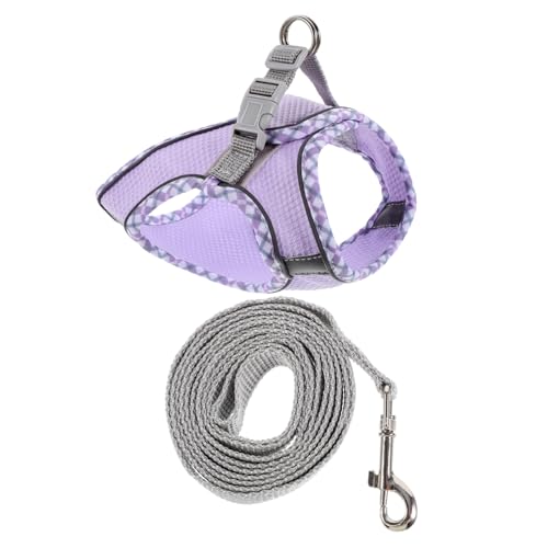 DRESSOOS 1 Satz Katzenleinenweste Hundemarke Kauer Hundegeschirre für kleine Hunde Hundeleine hundegurt katzenklo Welpengeschirr für den Haushalt Tragbares Welpengeschirr Polyester Violett DRESSOOS 1 Satz Katzenleinenweste Hundemarke Kauer Hundegeschirre für kleine Hunde Hundeleine hundegurt katzenklo Welpengeschirr für den Haushalt Tragbares Welpengeschirr Polyester Violett von DRESSOOS