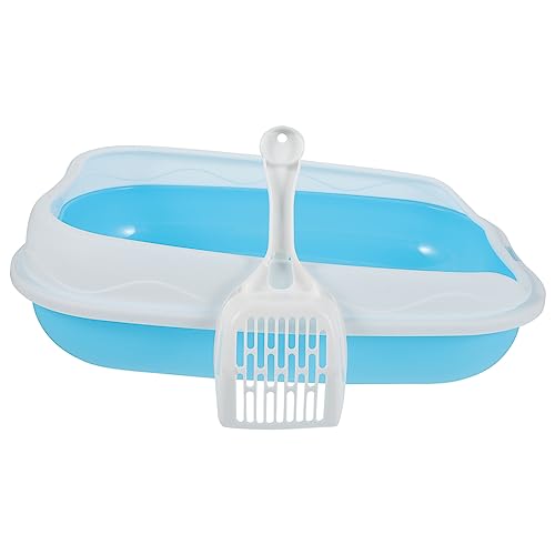 DRESSOOS 1 Satz Katzentoilette Katzenspielzeug Katzenstreu Streuschaufel Katzenhöhle Katzenpfanne katzentoillette litterbox kätzchentoilette Kätzchen saubere Toilette Plastik Sky-Blue DRESSOOS 1 Satz Katzentoilette Katzenspielzeug Katzenstreu Streuschaufel Katzenhöhle Katzenpfanne katzentoillette litterbox kätzchentoilette Kätzchen saubere Toilette Plastik Sky-Blue von DRESSOOS