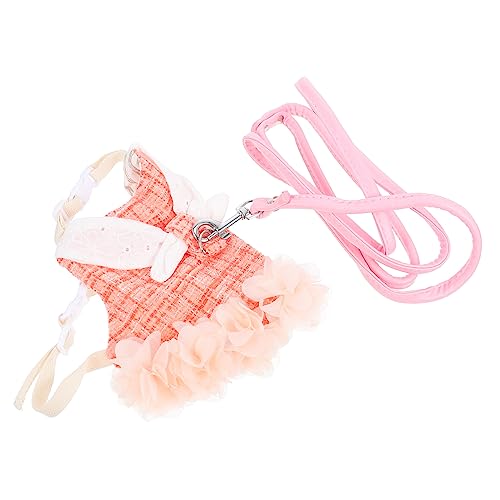 DRESSOOS Kaninchenstall Zubehör 1 Satz Kleidung Für Haustierkaninchen Kaninchenzubehör Hasenschmuck Kaninchenkäfig Futterspender Bunny Suit Hasenkostüme Kaninchenleine Hasengeschirr Baumwolle Orange von DRESSOOS
