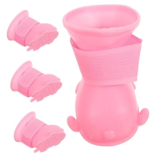 DRESSOOS 1 Satz Regenstiefel für Haustiere Sockenschuhe für Hunde Hundepfotenschutz Katzenstiefel Schuhe für hundepfoten pfotenschutz für Hunde Welpenschuhe Booties für Hundepfoten TPE Rosa DRESSOOS 1 Satz Regenstiefel für Haustiere Sockenschuhe für Hunde Hundepfotenschutz Katzenstiefel Schuhe für hundepfoten pfotenschutz für Hunde Welpenschuhe Booties für Hundepfoten TPE Rosa von DRESSOOS