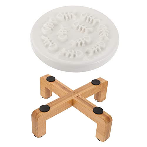 DRESSOOS Hund Slow Feeder Keramik Schüssel Set Erhöhte Slow Feeder Hund Schalen Pet Feeder DRESSOOS Hund Slow Feeder Keramik Schüssel Set Erhöhte Slow Feeder Hund Schalen Pet Feeder von DRESSOOS