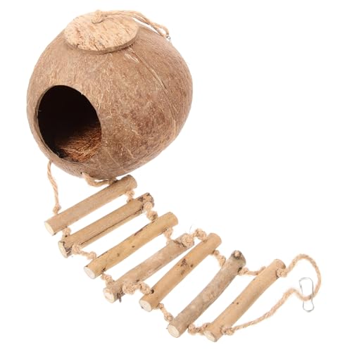 DRESSOOS 1satz Coconut Shell Bird Nest Mit Leiter Komfortabler Rückzugsort Für Papageien Und Kleintiere Dekoratives Vogelhaus Für Artgerechte Haltung Teiliges Mit Kokosnussdesign DRESSOOS 1satz Coconut Shell Bird Nest Mit Leiter Komfortabler Rückzugsort Für Papageien Und Kleintiere Dekoratives Vogelhaus Für Artgerechte Haltung Teiliges Mit Kokosnussdesign von DRESSOOS