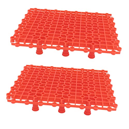 DRESSOOS 1satz Aquarium Filtrationsplatte Mit Isolierendem Netz Wasserfilter Für Fischbecken Einfach Zu Splicen Effiziente Trennung Und Hohe Wasserpermeabilität Rote Trennplatten Säulen von DRESSOOS