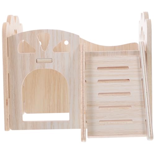 DRESSOOS Vielseitiger Mini-rattenkäfig-versteck Holz-Hamster-versteck Chinchilla-Spielzeug Meerschweinchen-versteck DRESSOOS Vielseitiger Mini-rattenkäfig-versteck Holz-Hamster-versteck Chinchilla-Spielzeug Meerschweinchen-versteck von DRESSOOS
