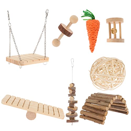 DRESSOOS Wippenspielzeug Aus Holz Heimtierbedarf Hamsterspielzeug Kletterspielzeug-Set Backenzahnwerkzeuge Gesund Für Kleintiere DRESSOOS Wippenspielzeug Aus Holz Heimtierbedarf Hamsterspielzeug Kletterspielzeug-Set Backenzahnwerkzeuge Gesund Für Kleintiere von DRESSOOS