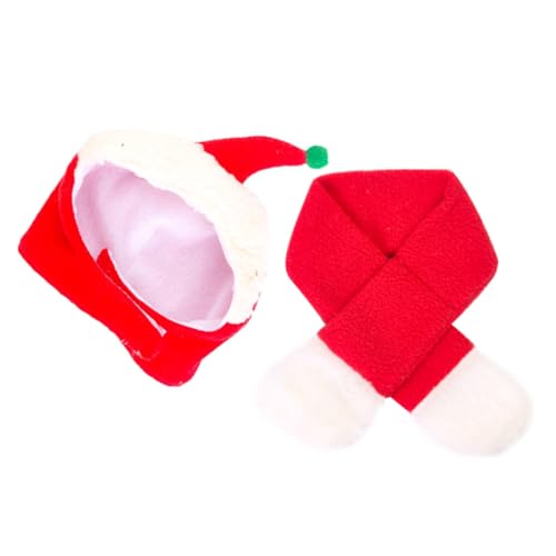DRESSOOS Elegante Haustier-Abdeckung Dekorative Weihnachtsmütze Für Hunde Welpen-weihnachtsmütze Schal -zubehör Für Haustiere von DRESSOOS