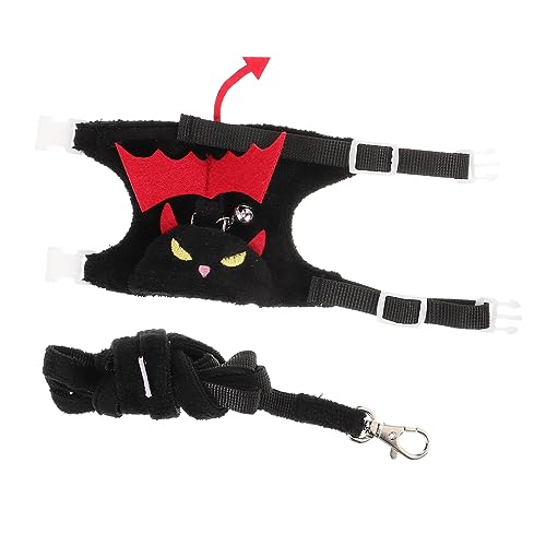 DRESSOOS 1 Set Haustierleine Halloween Stil Katzen Und Outdoor Zubehör Praktische Katzenleine Neuartige Frettchenleine Geschirr Für Kleine Haustiere Geschirr Für Kleine Haustiere von DRESSOOS