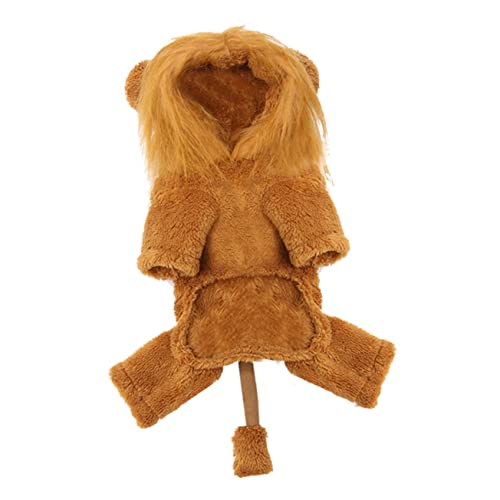 DRESSOOS Haustierkostüm Löwenanzug Für Hunde Katzen Hund Katze Halloween Kleidung Modische Heimtierbedarf Löwenkleid von DRESSOOS