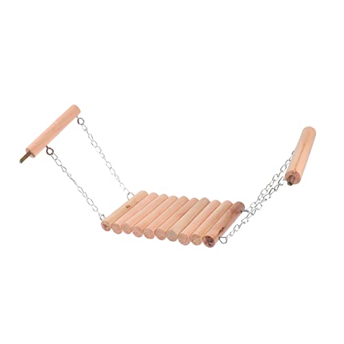 DRESSOOS 1 Stück Vogel Schaukelspielzeug aus Naturholz Kletterleiter für Wellensittiche Papageien und Nymphensittiche Installieren für Käfige und Langlebig und Beißfest DRESSOOS 1 Stück Vogel Schaukelspielzeug aus Naturholz Kletterleiter für Wellensittiche Papageien und Nymphensittiche Installieren für Käfige und Langlebig und Beißfest von DRESSOOS