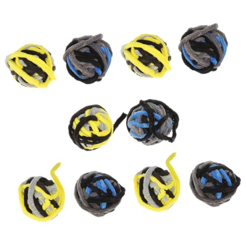 DRESSOOS 10stücke Katzenballspielzeug Katzenkratzball Für Kätzchen Katze Plüsch Ball Haustier Spielzeug Indoor Jagen Kauen Schleifen DRESSOOS 10stücke Katzenballspielzeug Katzenkratzball Für Kätzchen Katze Plüsch Ball Haustier Spielzeug Indoor Jagen Kauen Schleifen von DRESSOOS