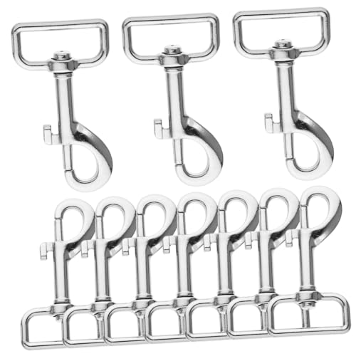 DRESSOOS 10 Stück Karabinerhaken Mit Druckknopf Für Haustierleinen, Drehbare Karabinerhaken, Ersatz Hundeleinen Clips, Ersatz Drehhaken, Metall Clips, Hundeleinen Verschlussschnalle, DRESSOOS 10 Stück Karabinerhaken Mit Druckknopf Für Haustierleinen, Drehbare Karabinerhaken, Ersatz Hundeleinen Clips, Ersatz Drehhaken, Metall Clips, Hundeleinen Verschlussschnalle, von DRESSOOS