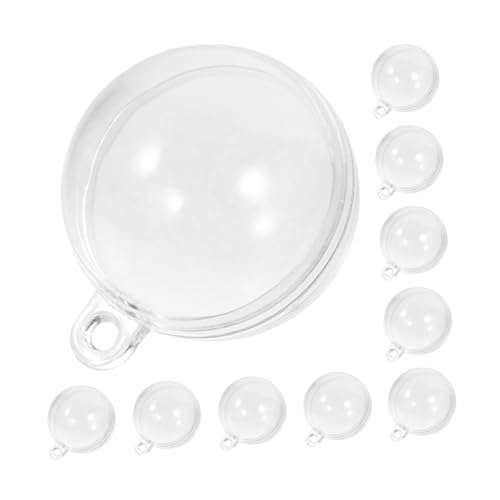 DRESSOOS 10 Stück Schwimmende Aquarium-Kugel-Dekorationen, Aquarium-Schwimmer, Heimdekoration, Befüllbare Ornament-Dekoration, Transparent, DIY Befüllbarer, Ornament-behälter, von DRESSOOS