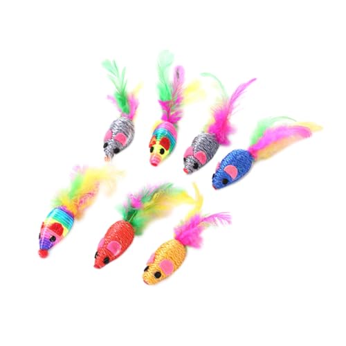 DRESSOOS 10er-Set Katzenspielzeug Lebensechte Mäuse Helle Heimtierbedarf Zufällige Farbe DRESSOOS 10er-Set Katzenspielzeug Lebensechte Mäuse Helle Heimtierbedarf Zufällige Farbe von DRESSOOS