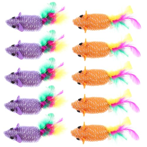 DRESSOOS 10St Katzenspielzeug Spielzeug für Katzen und Mäuse Spielzeug für Wohnungskatzen Schwänze interaktives Spielzeug Animal Toys Haustierzubehör Feder Wicklung DRESSOOS 10St Katzenspielzeug Spielzeug für Katzen und Mäuse Spielzeug für Wohnungskatzen Schwänze interaktives Spielzeug Animal Toys Haustierzubehör Feder Wicklung von DRESSOOS