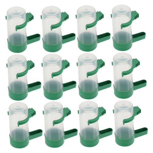 DRESSOOS Automatischer Vogel-Wasserspender 12 Stück Vogel-Trinkwasserflasche Wachtel-Tränke Papagei-Feeder Trinker Haustier-Wasserspender von DRESSOOS