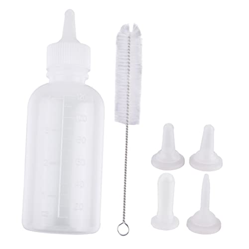 DRESSOOS Silikon- -Flasche Für Haustiere 120 Ml Für Neugeborene Welpen Babyflasche Schnuller Reinigungsbürste DRESSOOS Silikon- -Flasche Für Haustiere 120 Ml Für Neugeborene Welpen Babyflasche Schnuller Reinigungsbürste von DRESSOOS