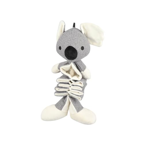 DRESSOOS Haustierspielzeug Hundespielzeug Weiches Plüschspielzeug Quietscher Bissfestigkeit Hundezahnen Spielzeug Für Hunde Kauen Spielen Koala von DRESSOOS