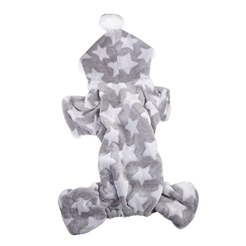 DRESSOOS Hundekleidung für Hunde Pyjama Fleece Nachtwäsche für Hunde mit Mütze Weihnachtsoutfit für Hunde Mantel DRESSOOS Hundekleidung für Hunde Pyjama Fleece Nachtwäsche für Hunde mit Mütze Weihnachtsoutfit für Hunde Mantel von DRESSOOS