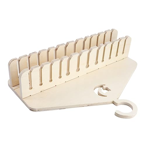 DRESSOOS Angelrutenständer aus Holz Katzenspielzeug-Organizer wandmontierter Ständer Lagerregal DRESSOOS Angelrutenständer aus Holz Katzenspielzeug-Organizer wandmontierter Ständer Lagerregal von DRESSOOS