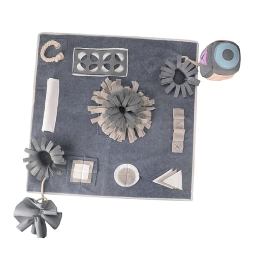 DRESSOOS Schnüffelmatte Für Haustiere Hundematte Slow Eating Pad Trainingsmatte Aus Filztuch Für Bis Große Hunde von DRESSOOS