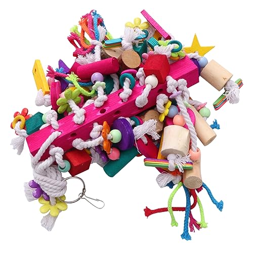DRESSOOS Vogel Haustier Vogelkäfig Papagei 3er Pack Spielzeug Kauen Schleifen Sicheres Material DRESSOOS Vogel Haustier Vogelkäfig Papagei 3er Pack Spielzeug Kauen Schleifen Sicheres Material von DRESSOOS