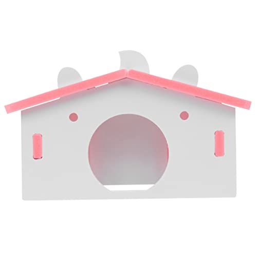 DRESSOOS 1stk Hamster Nest Schlafhaus Spielzeug Für Hamster Hamsterversteck Hamsterkäfige Kleintierhaus Haustier Hamsterzubehör Schlafnest Für Hamster Eichhörnchenhaus Rosa Hölzern DRESSOOS 1stk Hamster Nest Schlafhaus Spielzeug Für Hamster Hamsterversteck Hamsterkäfige Kleintierhaus Haustier Hamsterzubehör Schlafnest Für Hamster Eichhörnchenhaus Rosa Hölzern von DRESSOOS