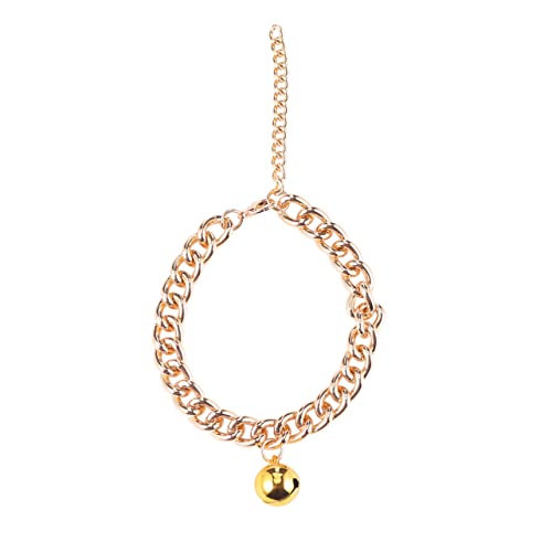 DRESSOOS Halsketten 1Stk Haustierhalsband Welpenhalsbänder für kleine Welpen Pet Glocke Halskette Gold Halsband-Halskette von DRESSOOS