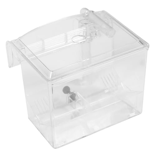 DRESSOOS 1stk Isolierte Zuchtbox Aufzuchtbecken Für Guppys Laichinkubator Für Jungfische Fische Schlüpfen Aquarium Zubehör Für Aquarien Reptilien Inkubator Fischkäfig Baby Glas Plastik Weiß von DRESSOOS