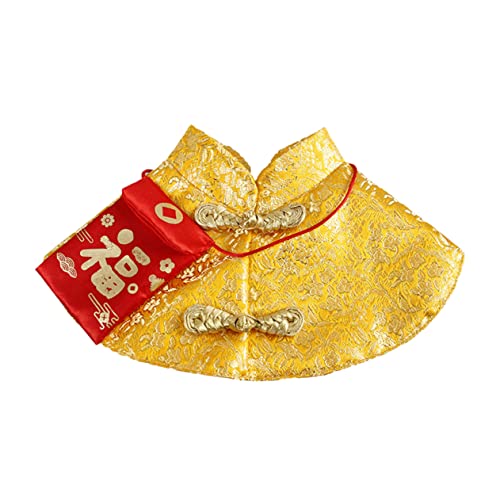 DRESSOOS Kleider 1Stk The Hallow Halloween Chinesisches Neujahrskostüm für Haustiere kreative Hündchenkleidung fröhlicher Katzenmantel Katze Wintermantel chinesischer Stil Jacke von DRESSOOS