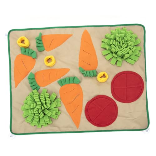 DRESSOOS Schnüffelmatte für Hunde lustiges Garten-Gemüsespielzeug Slow-Food-Matte für große Hunde Hundenasen-Trainingsspielzeug Haustierspielzeug Stress abbauen von DRESSOOS