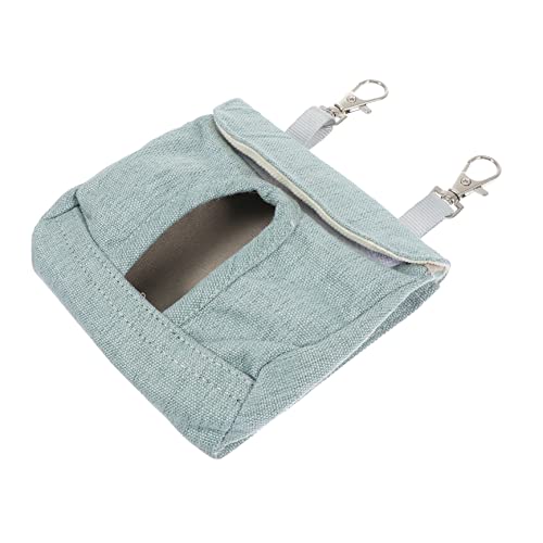DRESSOOS 1stück Hängende Futtertasche Für Kleintiere Stofftasche Für Hamster Chinchillas Und Meerschweinchen Zur Futteraufbewahrung Käfigdekoration Blau von DRESSOOS