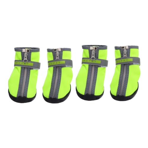 DRESSOOS 2 Paar Haustierschuhe Hundeschuh Kleine Hundestiefel Anti-rutsch-Schuhe Für Haustiere Welpenstiefel Für Kleine Hunde Hundestiefel Für Kleine Hunde Hündchen Reflektierendes von DRESSOOS