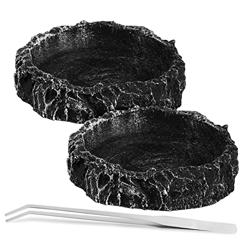 DRESSOOS Wassernäpfe Aus Kunstharz Für Reptilien 2-teiliges Set Für Reptilien Futternäpfe Mit Für Geckos Eidechsen Und Schildkröten DRESSOOS Wassernäpfe Aus Kunstharz Für Reptilien 2-teiliges Set Für Reptilien Futternäpfe Mit Für Geckos Eidechsen Und Schildkröten von DRESSOOS